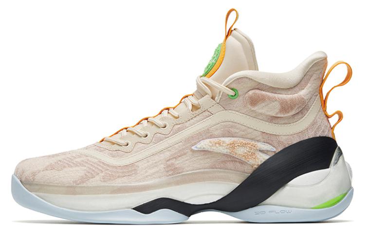 Anta KT7 Thompson Seventh Generation Nitrogen Technology Bulldog Comfortable and Versatile Fabric Leather Anti-Slip Wear-Resistant Breathable Mid-top Practical Basketball Shoes Men's Beige Brown