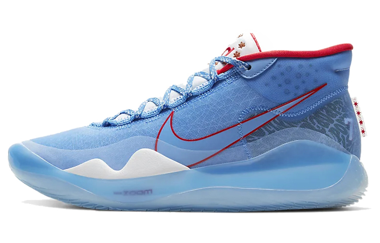 Nike KD 12 Zoom Durant 12 Don C EP Fashionable and versatile Zhongbang Practical basketball shoes Men and women Blue 2020 All-Stars