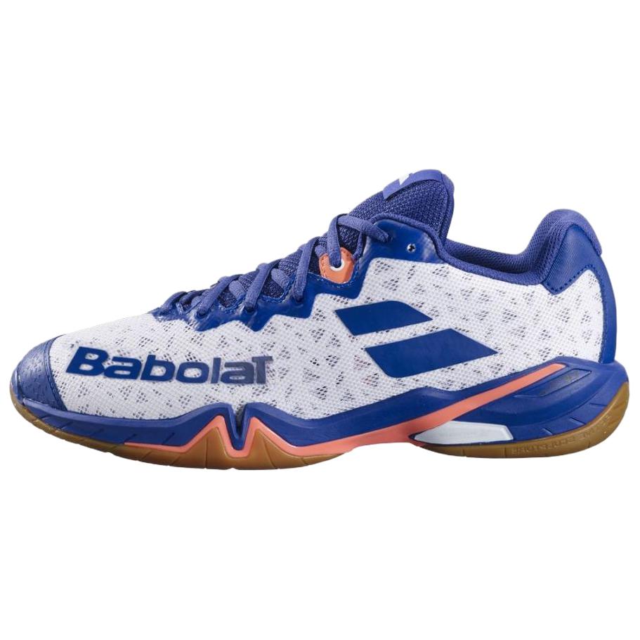 Babolat SHADOW 4 Slip Resistant Abrasion Resistant Low top Badminton Shoes Men’s White Blue