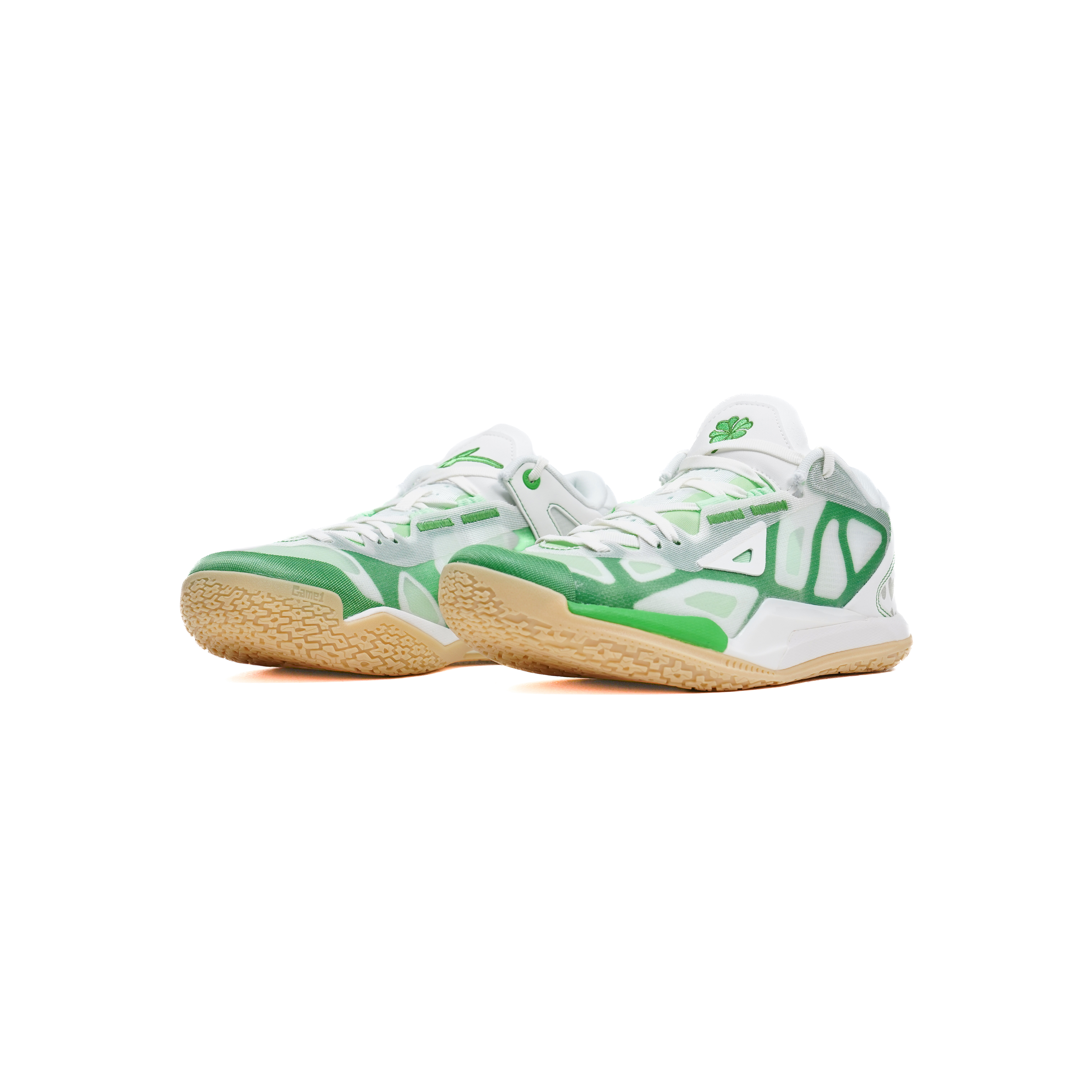 Serious Player Only Game1 Low Lucky Four Leaf Clover Low top Basketball Shoes Men’s White Green