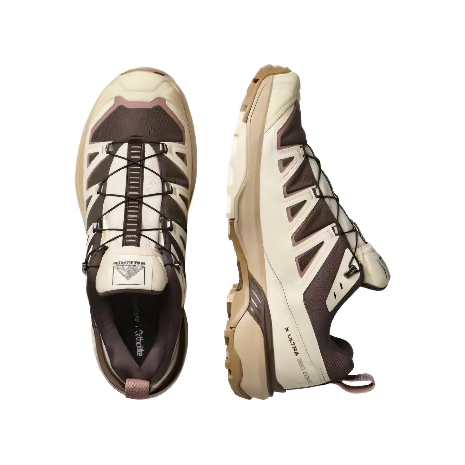 SALOMON X ULTRA 360 Fabric Cushioning Low top Mountaineering Shoes Men’s Beige Brown