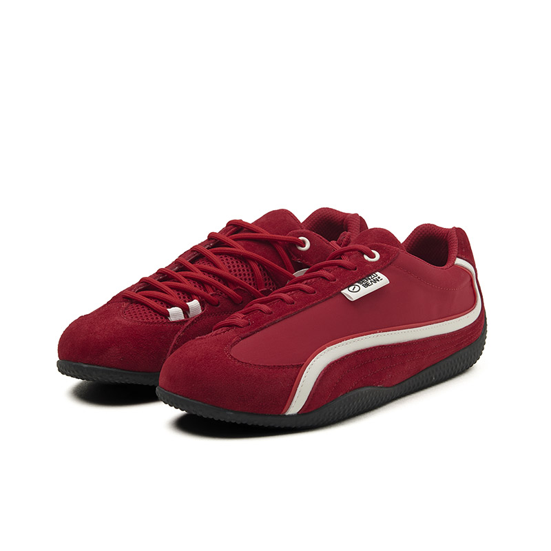 Senzubean Slip Resistant, Abrasion Resistant, Breathable Low top Racing Shoes Unisex Laffa Red