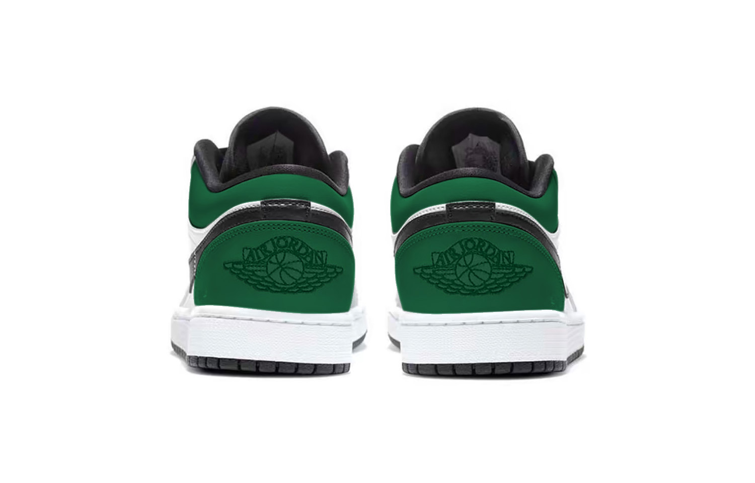 Jordan Air Jordan 1 Green Toes Vintage Basketball Shoes Unisex Black Green