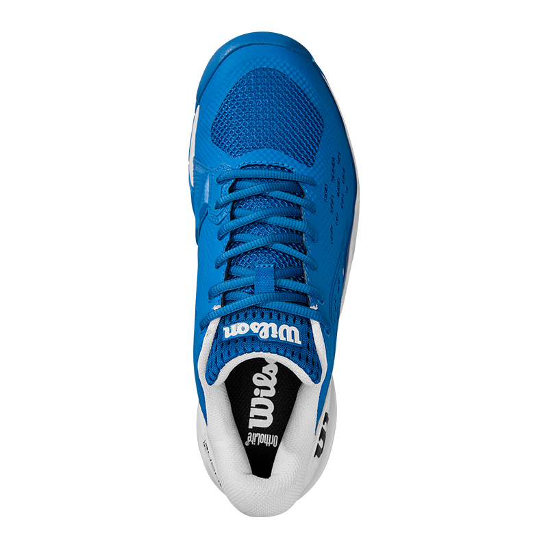 Wilson Rush Pro Ace Textile, Synthetic Leather Abrasion Resistant Support Low top Tennis Shoes Men’s Blue