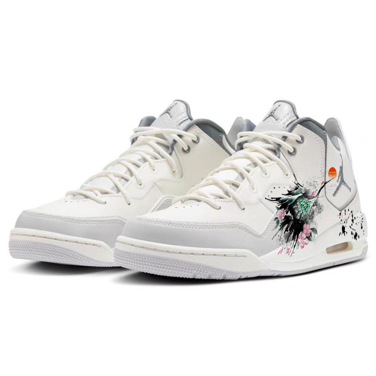 Jordan Courtside 23 Vintage Basketball Shoes Men’s Mid Top White/Gray
