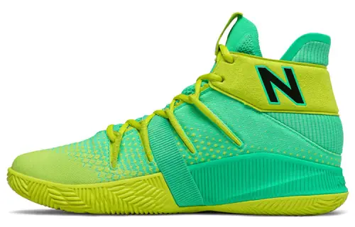 New Balance NB OMN1S Fabric Leonard High Top Retro Basketball Shoes Men's Neon Green