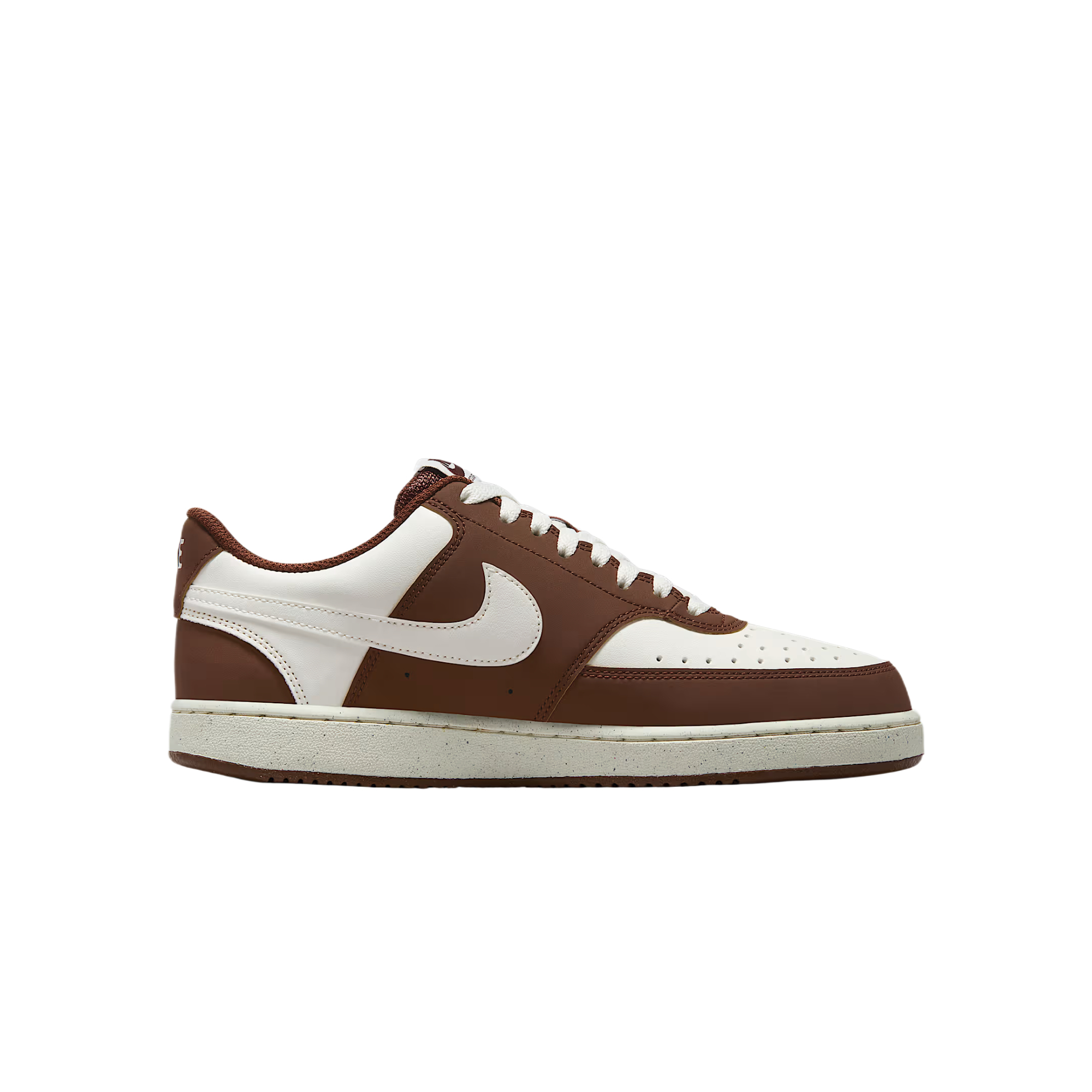 Nike Court Vision Synthetic Leather Low top Training Shoes Women’s White Brown