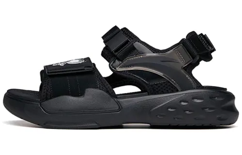 ANTA Beach Sandals Women's Black/Anta White/Steel Gray