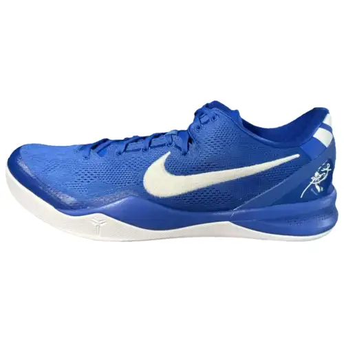 Nike Kobe 8 comfortable, soft, wear-resistant, low-cut basketball shoes, men's blue