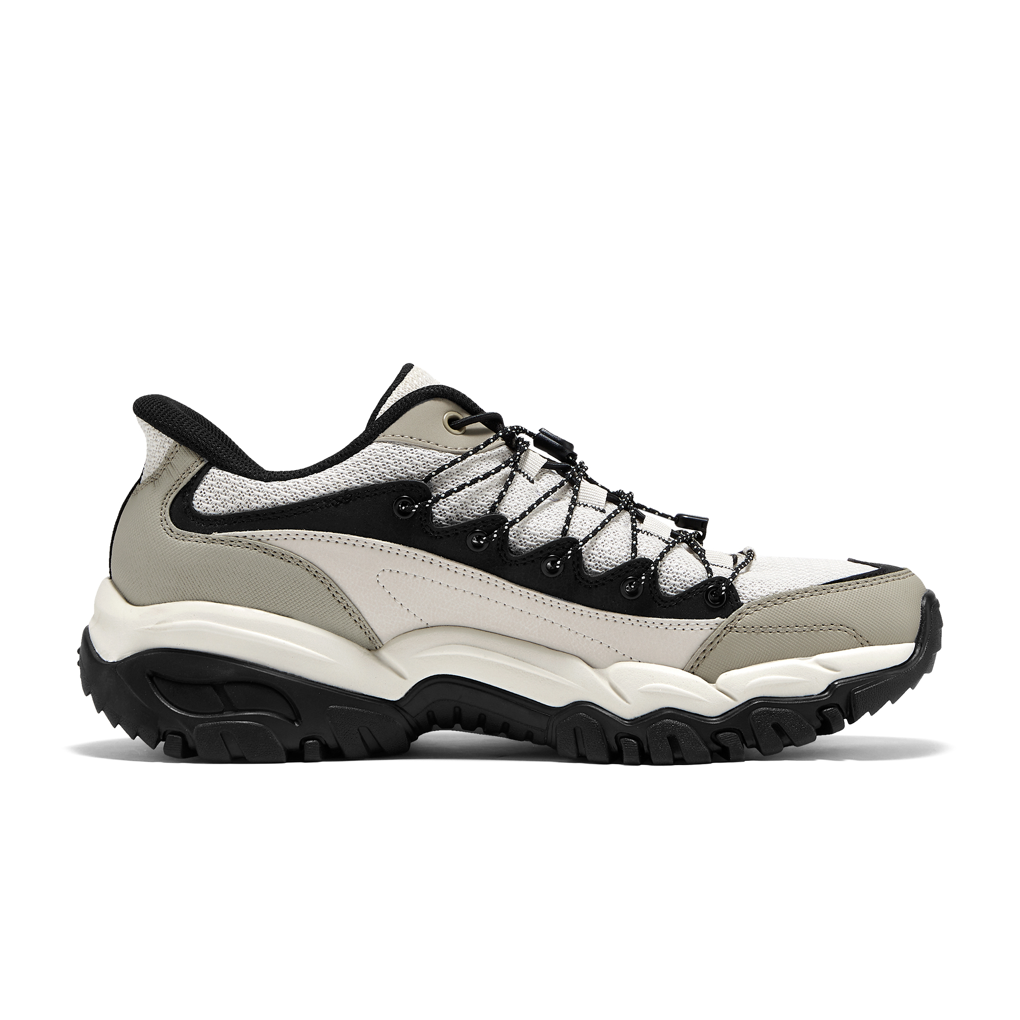 Skechers Abrasion Resistant, Waterproof, And Breathable, Lightweight, Thermal Low top Hiking Shoes Men’s Beige Gray