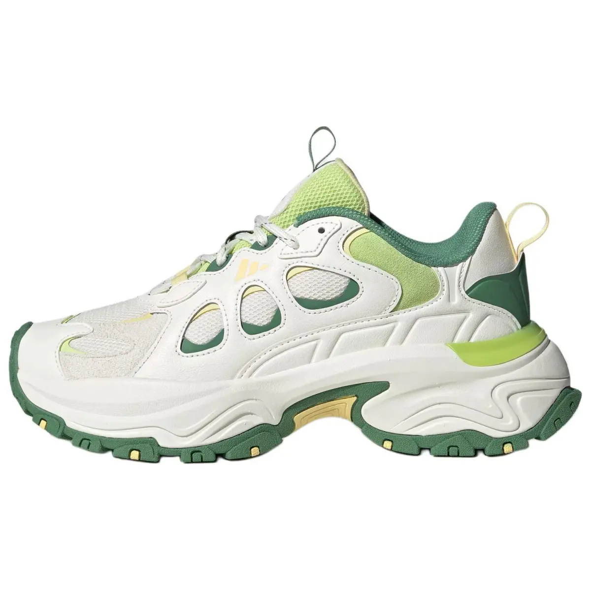 Adidas Cushioning, Wear Resistant Low top Chunky Sneakers Women's White Green