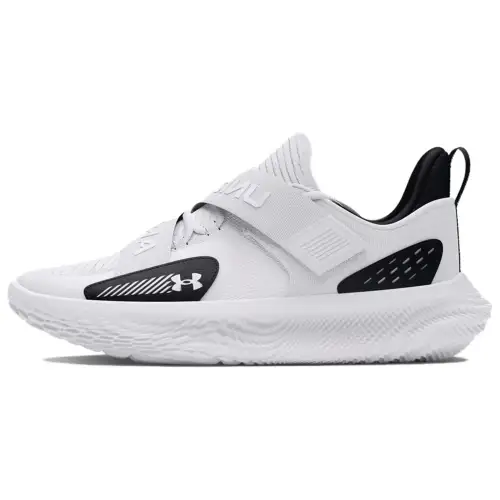 Under Armour Slip Resistant Abrasion Resistant Low top Basketball Shoes Unisex White