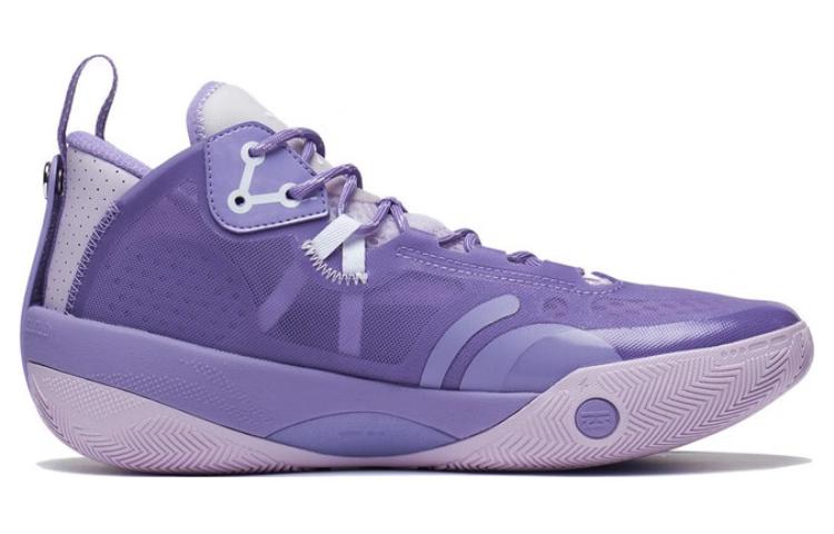 Li Ning Wade Shadow 3 Cushioning Slip Resistant Abrasion Resistant Low top Basketball Shoes Men’s Dusty Purple