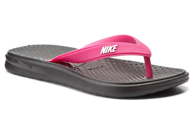 Nike Solar Thong Black White Vivid Pink Women's