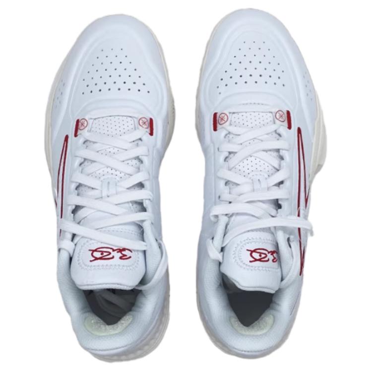 Li Ning GenerationZ Slip Resistant Abrasion Resistant Low top Basketball Shoes Men’s White
