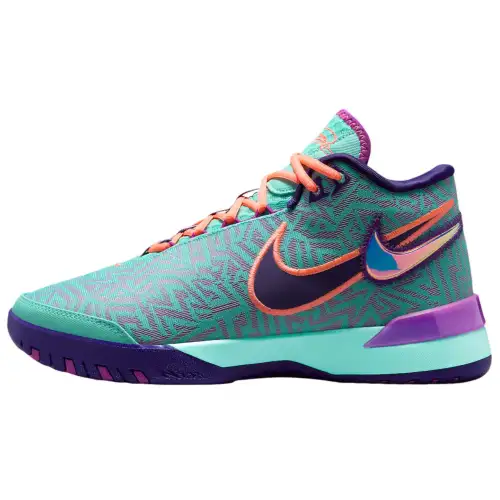 Nike LeBron NXXT Genisus Hyper Turquoise, comfortable and durable, non-slip and wear-resistant, mid-top basketball shoes, same style for men and women, green