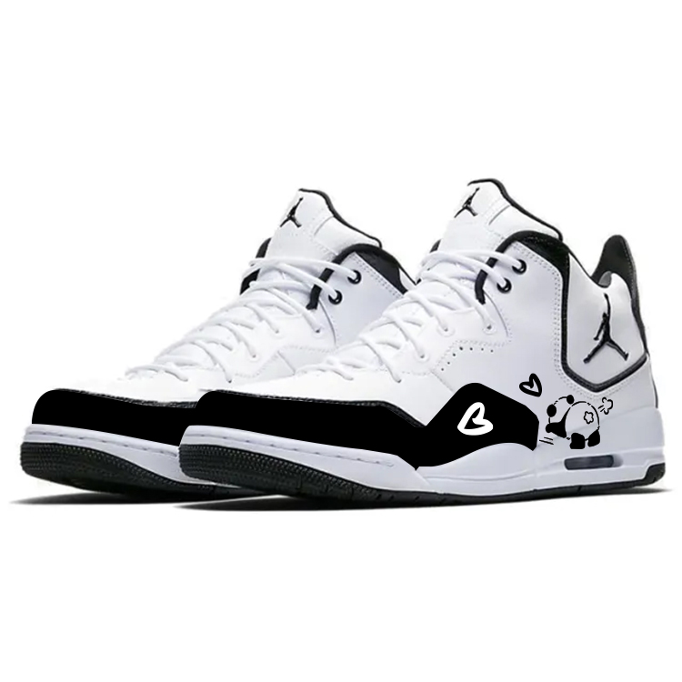 Jordan Courtside 23 Cushioning Slip Resistant Abrasion Resistant Mid top Vintage Basketball Shoes Men’s White