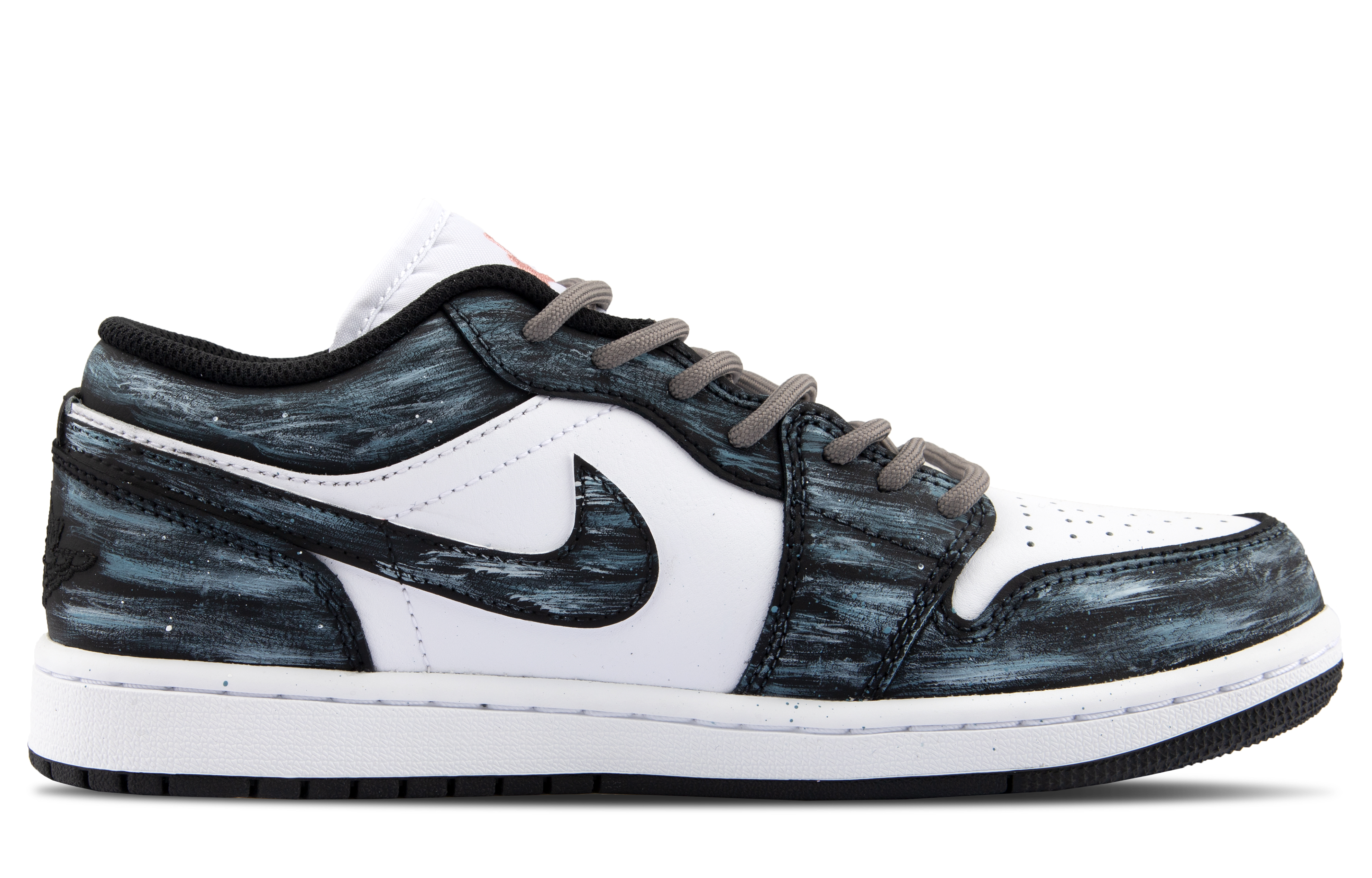 Jordan Air Jordan 1 Leather Cushioning Low top Vintage Basketball Shoes Unisex Starry Sky