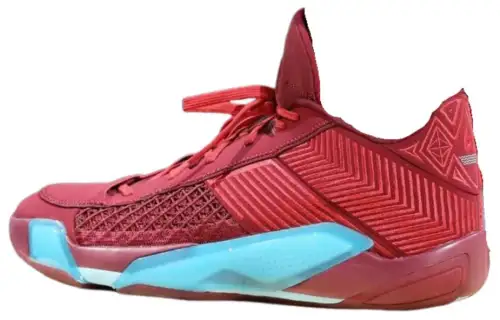Jordan Air Jordan 38 Low PE Comfortable Round Toe Abrasion Resistant Breathable Low top Basketball Shoes Men's Red Blue