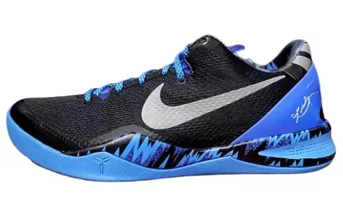Nike Kobe 8 'Game Royal' Slip Resistant Low top Basketball Shoes Men's Black Blue