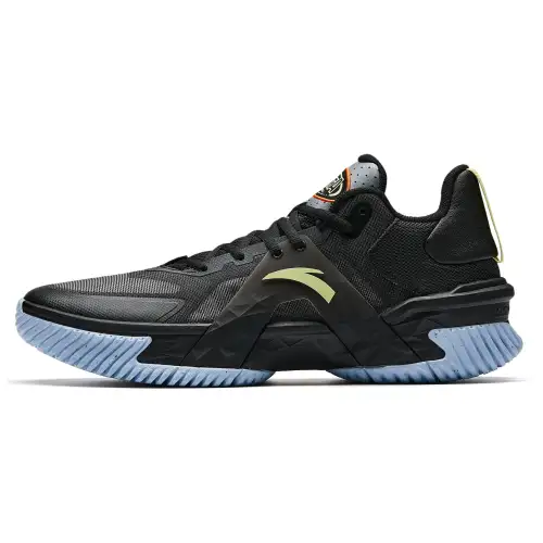 Anta Airspace 5 Camouflage Summer Edition Lightweight Breathable Outfield Actual Shock Absorbing Anti-Slip Wear-Resistant Anti-Rollover Low-top Cement Buster Basketball Shoes Men's Black Blue
