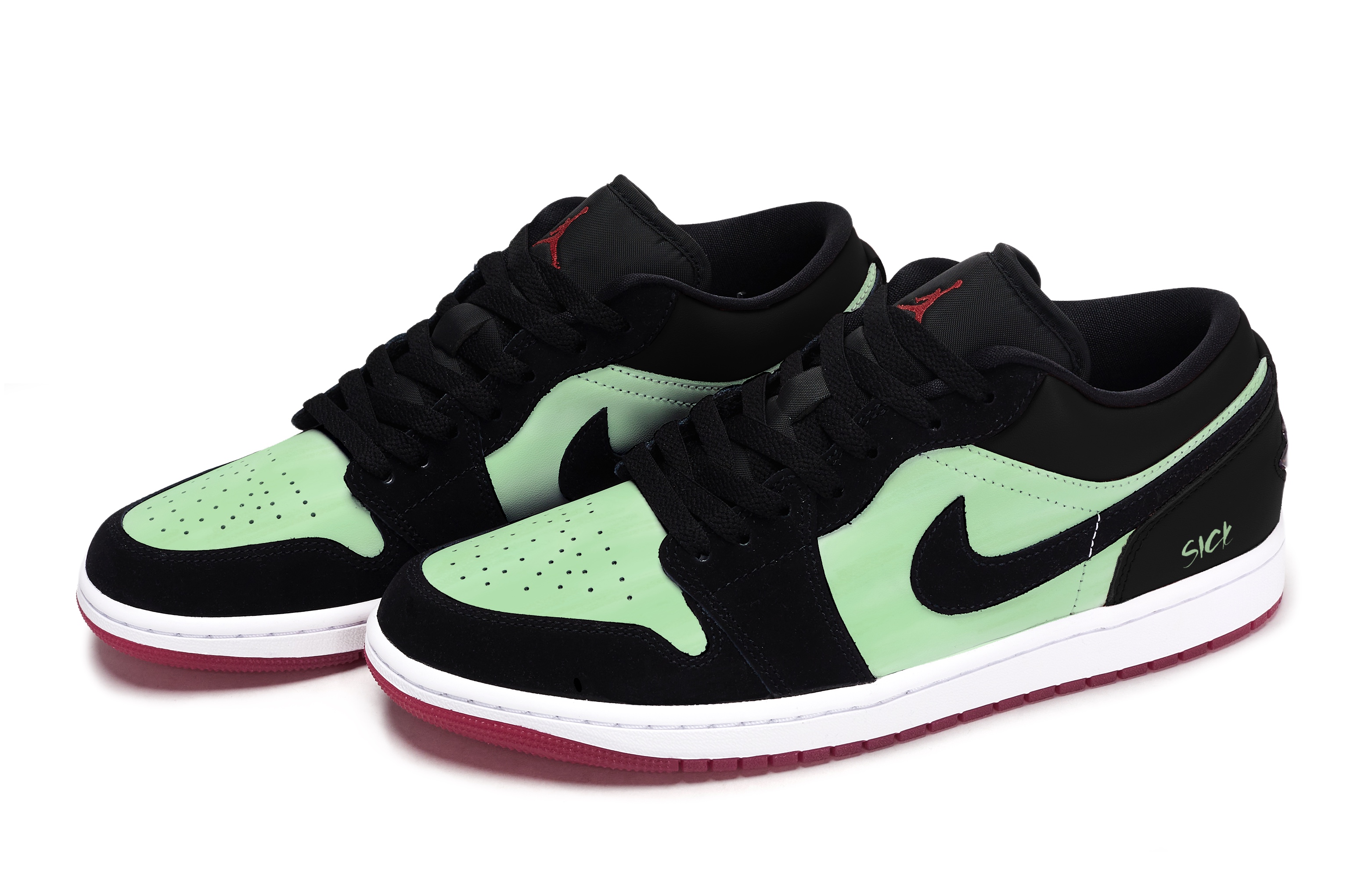 Jordan Air Jordan 1 811 Manufacturing, Patient Personality Green, Special Shoe Box Slip Resistant Abrasion Resistant