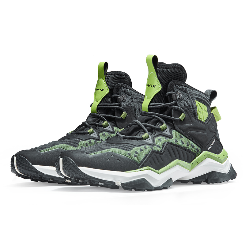 RAX Waterproof, Slip Resistant, Lightweight High top Outdoor Shoes Men’s Carbon Black