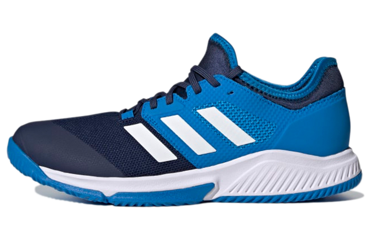 Adidas Court Team Bounce Badminton Shoes Men's Low Top Blue/Black