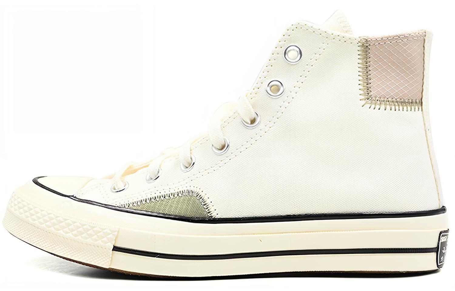 Converse 1970s chuck taylor all star hi comfortable and simple wear-resistant high top canvas shoes men and women same style white