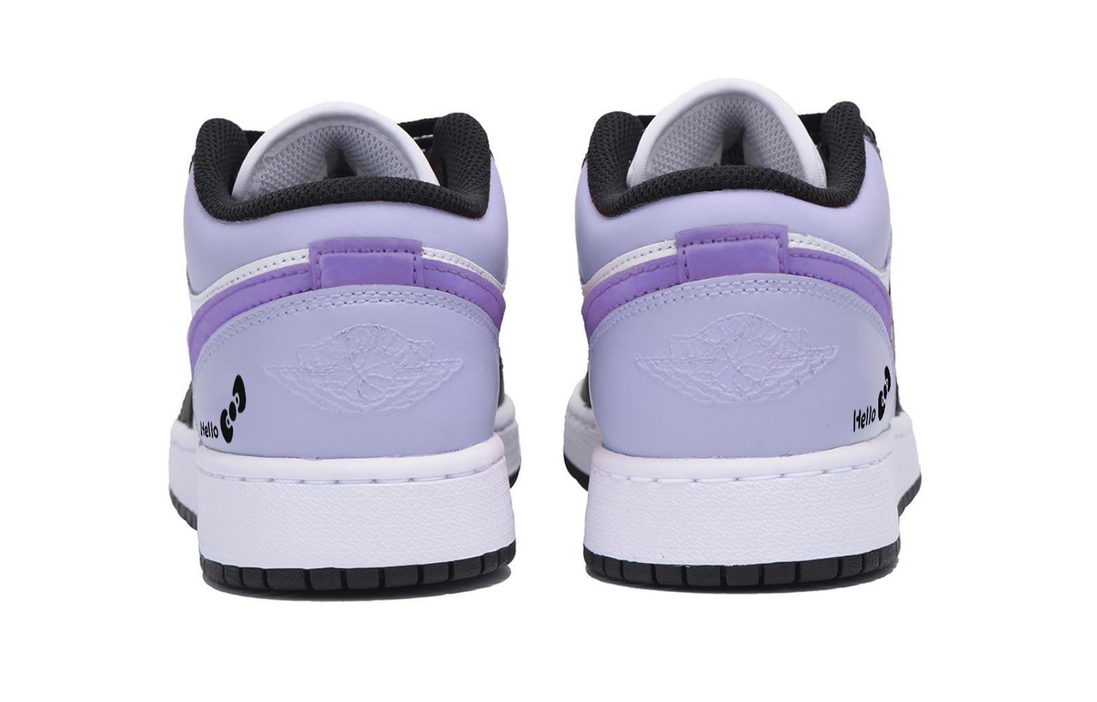 Jordan Air Jordan 1 Low top Vintage Basketball Shoes Men’s White Purple