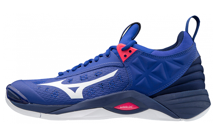 Mizuno Wave Momentum 2 sports and comfortable volleyball shoes, breathable, wear-resistant and non-slip, low-top training shoes, same style for men and women, blue and white