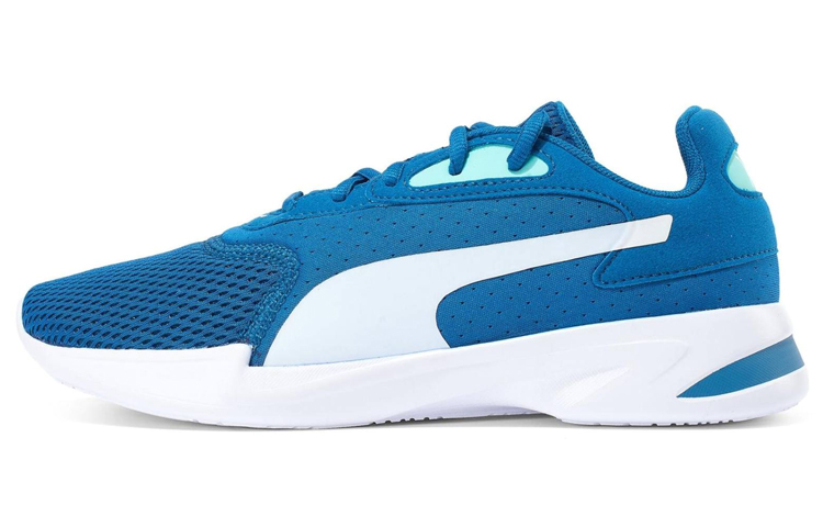 PUMA Jaro Fabric Comfortable Abrasion Resistant Cushioning Low top Tennis Shoes Women's Blue