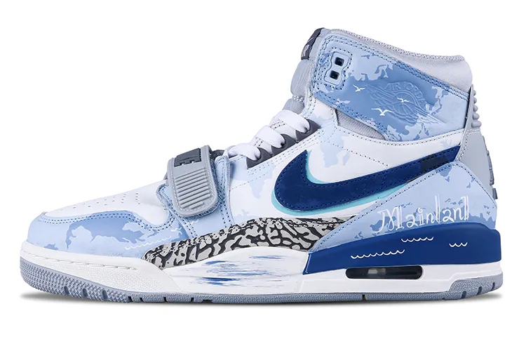Jordan Legacy 312 Interstate Cruise Slip Resistant Lightweight Non slip Lightweight High top Vintage Basketball Shoes
