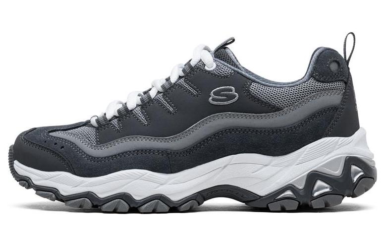 Skechers Encore Mesh, Suede Low top Chunky Sneakers Women's Dark Gray