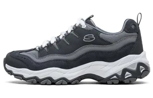 Skechers Encore Mesh, Suede Low top Chunky Sneakers Women's Dark Gray