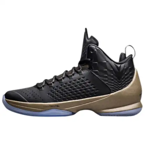Jordan Melo M11 Cushioning, Wear Resistant Mid top Basketball Shoes Men's Black Copper