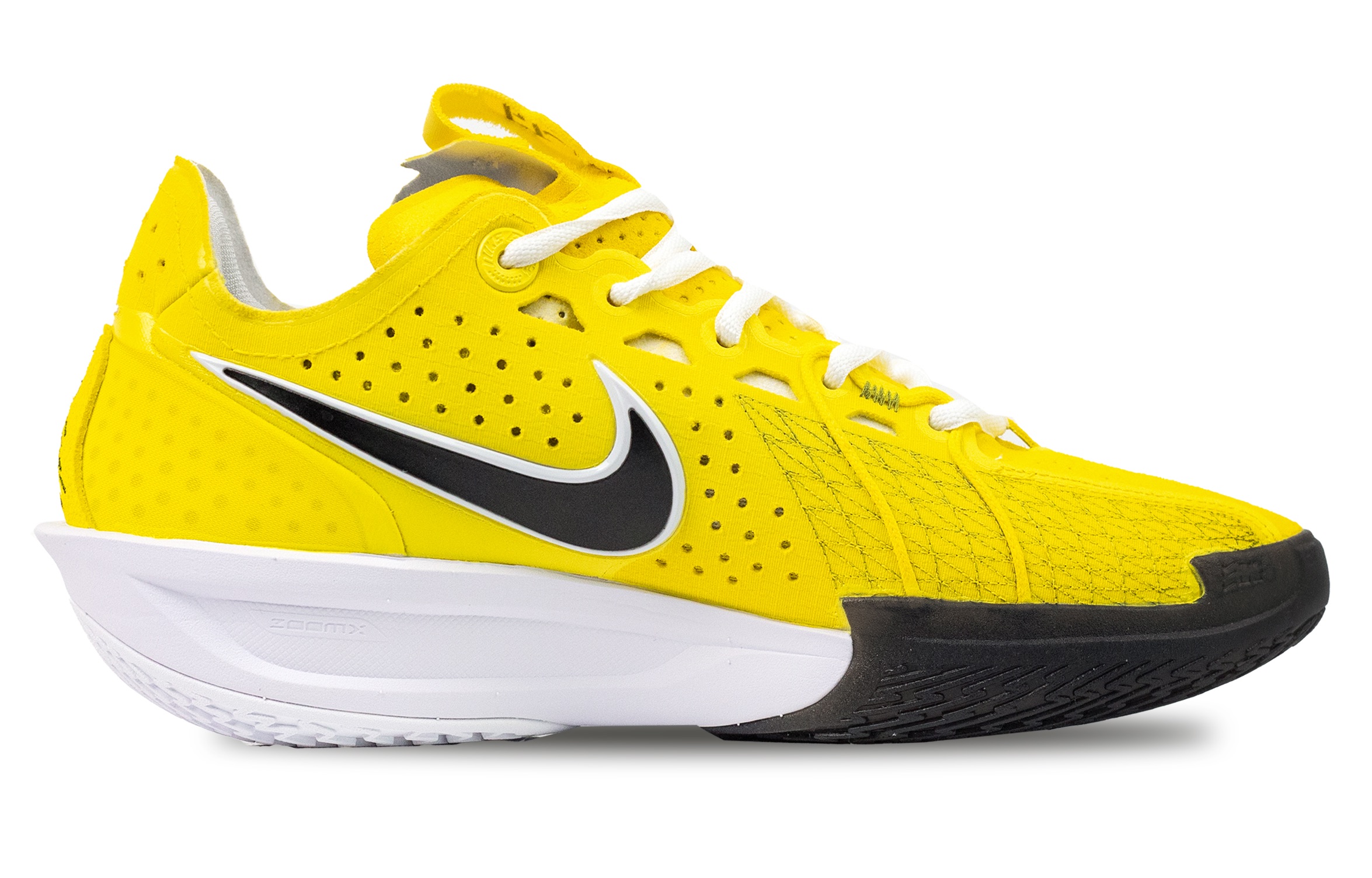 Nike Air Zoom GT Cut Basketball Shoes Unisex Low Top Yellow/Black/White