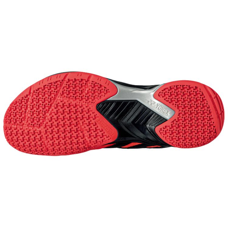 YONEX POWER CUSHION CASCADE ACCEL Slip Resistant Abrasion Resistant Low top Badminton Shoes Unisex Red Black