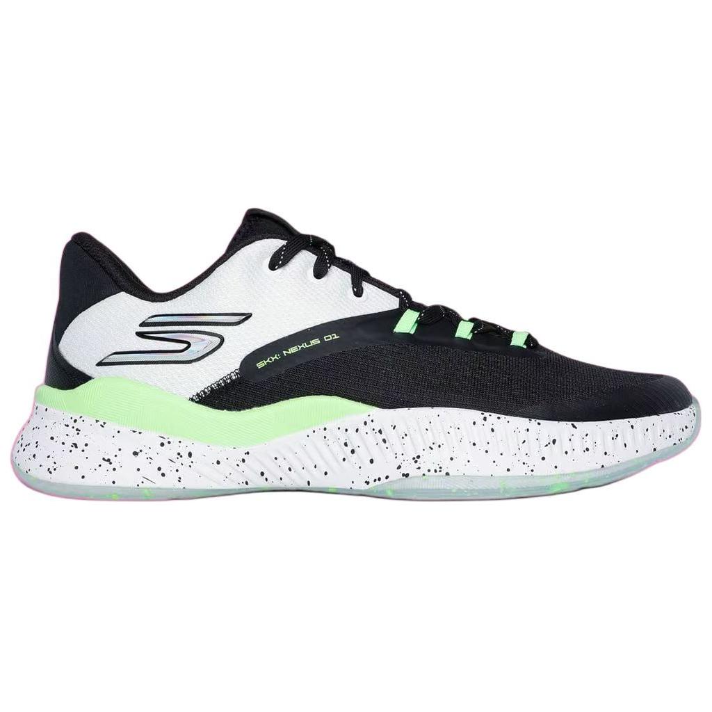 Skechers SKX NEXUS Abrasion Resistant Abrasion Resistant Low top Basketball Shoes Men’s Black White