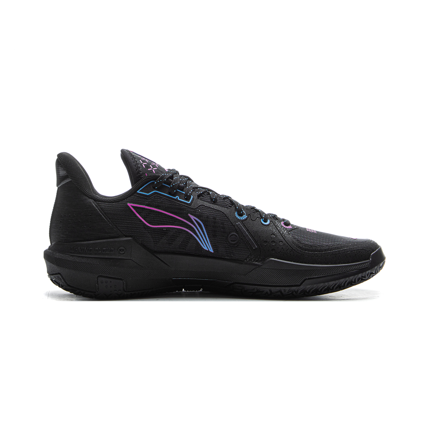 Li Ning Light Speed 3 Low top Basketball Shoes Men’s Black Purple