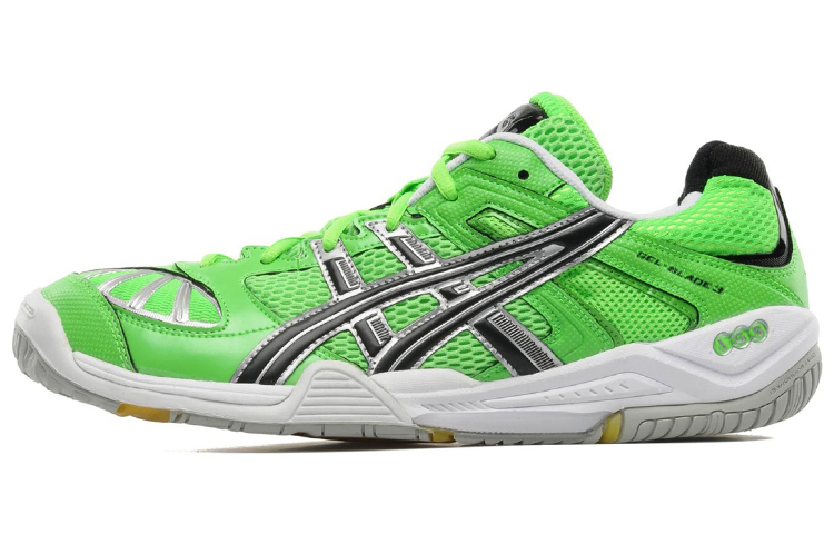 ASICS Gel Blade 3 Badminton Shoes Men's Low Top Moss Green/Silver