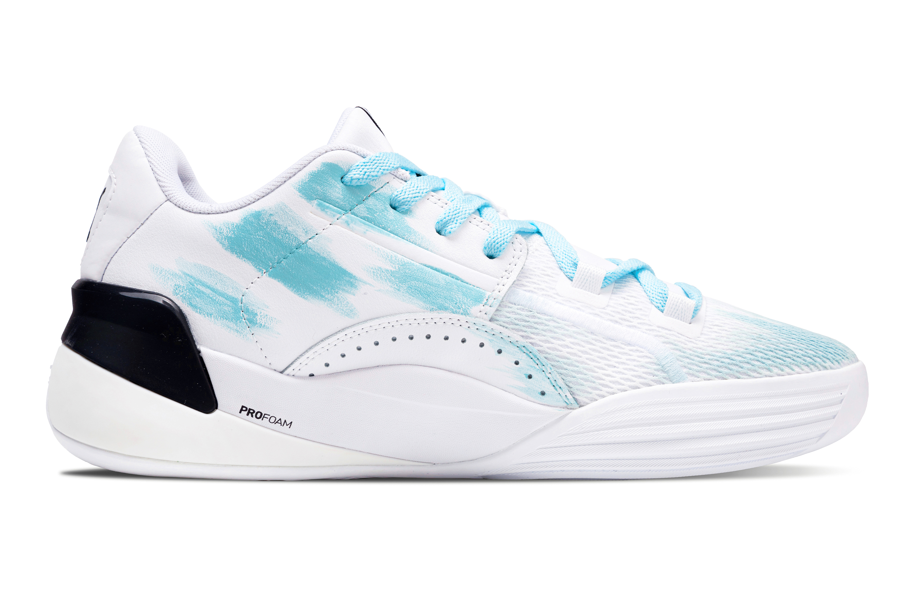 PUMA Clyde Hardwood Team Iridescent Tale Slip Resistant Abrasion Resistant Slip Resistant Abrasion Resistant Low top