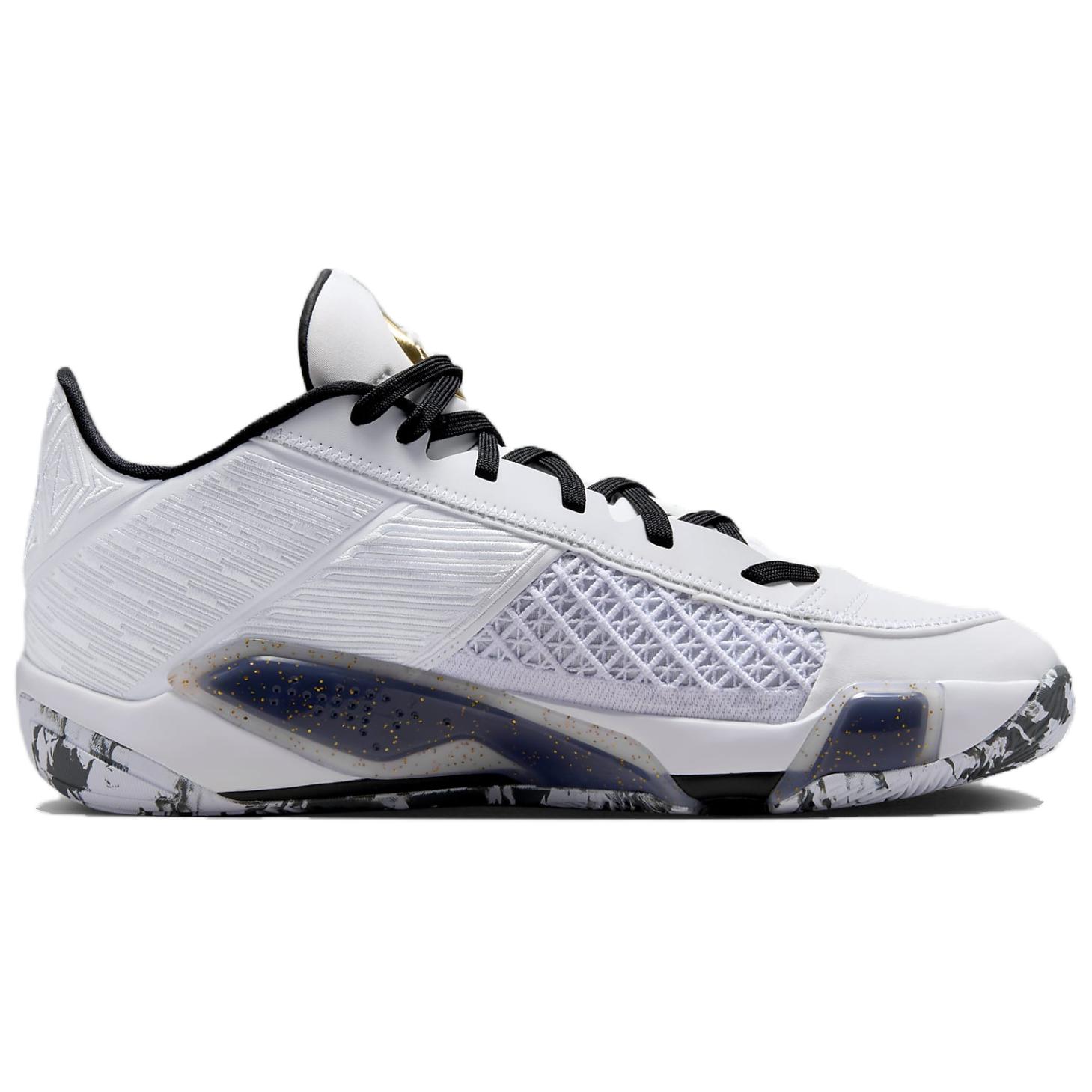 Air Jordan 38 Low Pf ‘White Metallic Gold Black’