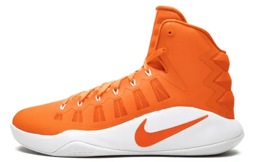 Nike Hyperdunk 2016 TB round toe lace-up synthetic leather shock-absorbing anti-slip wear-resistant high-top practical basketball shoes men's orange