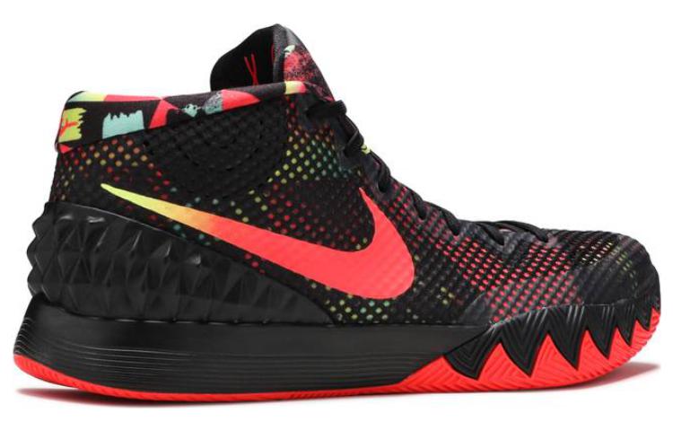 Мужские кроссовки Nike Kyrie 1 Dream 1 (черные) — 黑/白/亮红/深灰 — фото 3