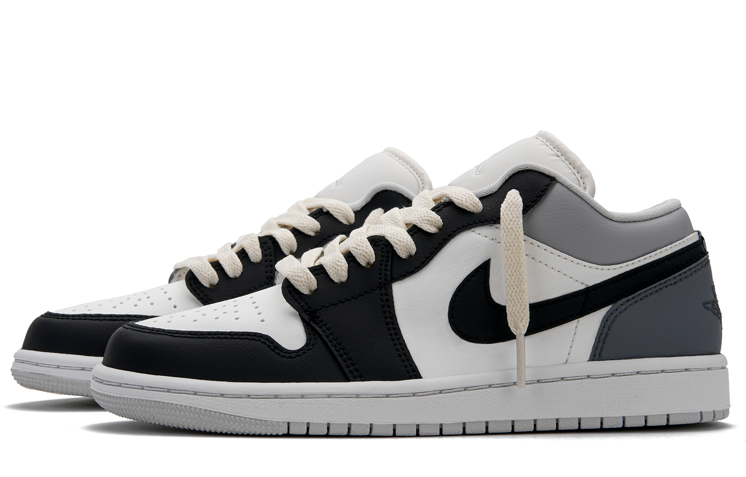 Jordan Air Jordan 1 Vintage Basketball Shoes Women’s Low Top Black Gray