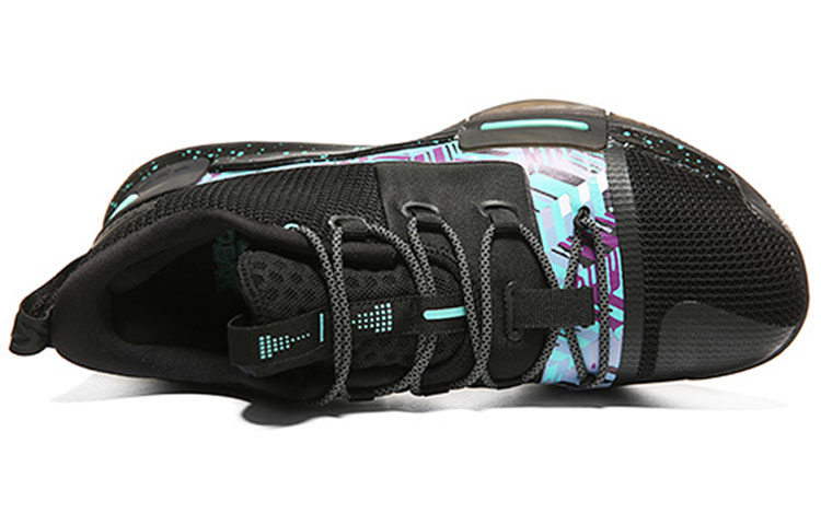 PEAK Flash Lui Fabric Non slip Lightweight Low top Taichi Basketball Shoes Men’s Black Green