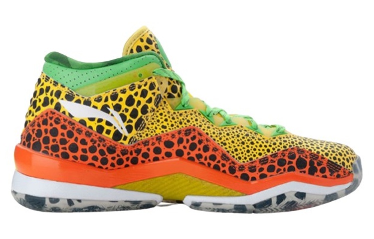 Li Ning WOW 3 Way Of Wade 3 Slip Resistant Mid top Basketball Shoes Men’s Yellow Green Orange