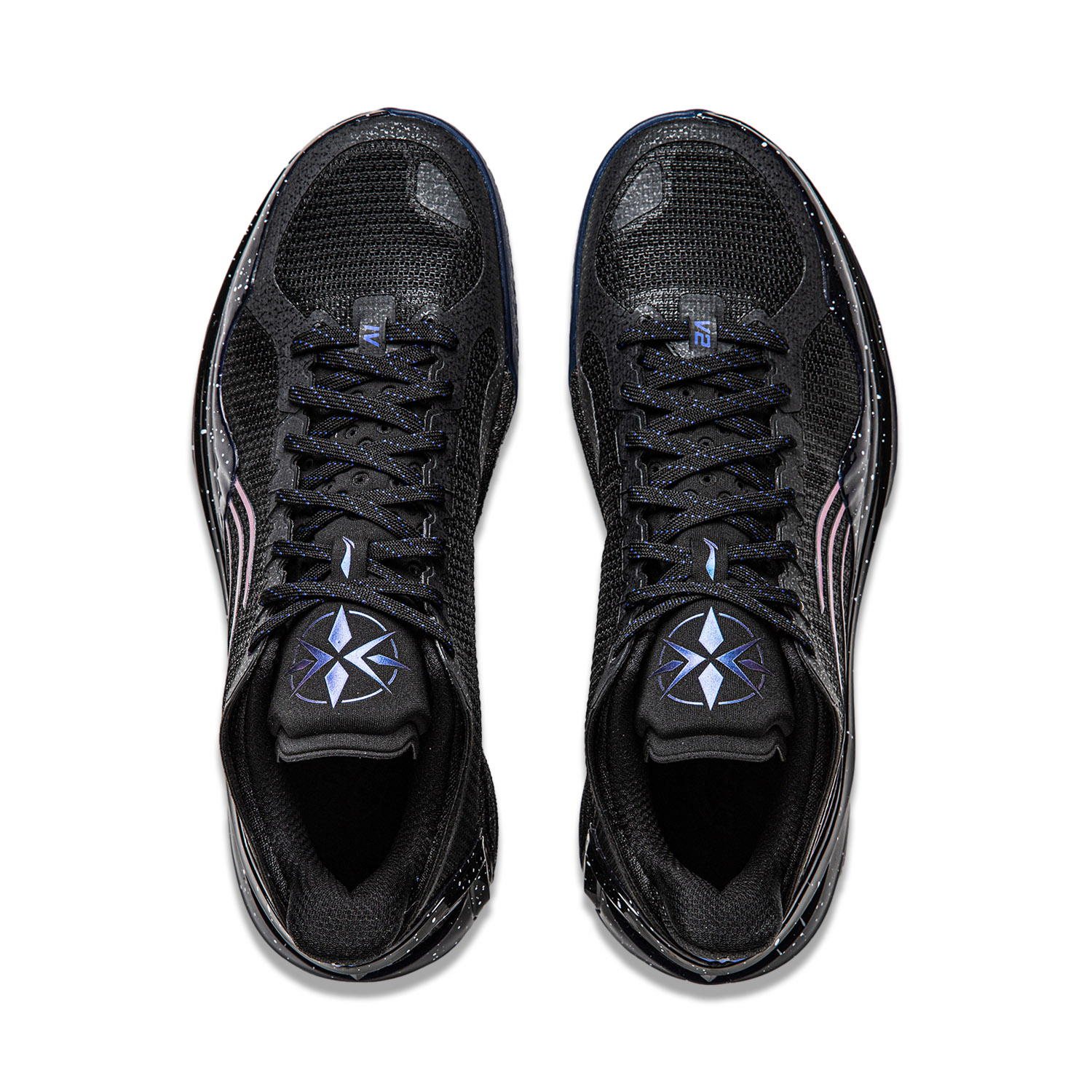 Li Ning Liren 4 V2 Cushioning Slip Resistant Support Lightweight Rebound Low top Basketball Shoes Men’s Black Purple