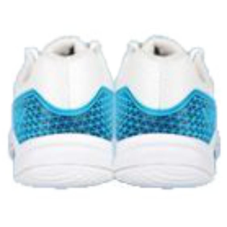 VICTOR Mesh, Synthetic Leather Cushioning Slip Resistant Low top Badminton Shoes Unisex White Blue
